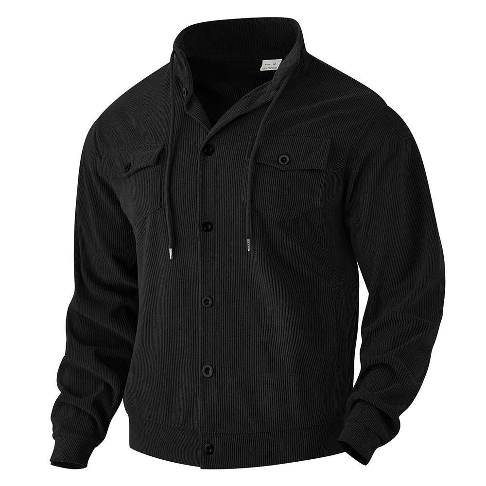 Buycenter Men's Corduroy Jacket - Trendy Turn-down Collar for Any Season - Buy Center