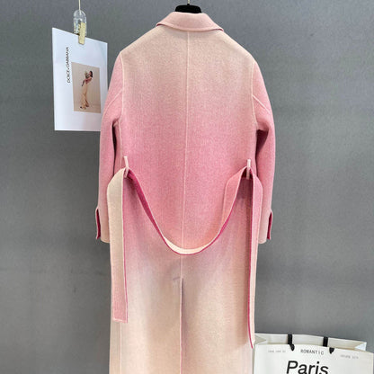 Buycenter Gradient Wool Overcoat for Women - Slim Fit & Comfortable - Buy Center