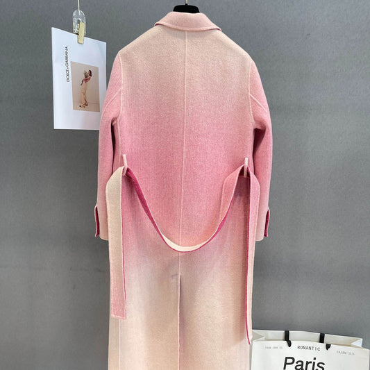 Buycenter Gradient Wool Overcoat for Women - Slim Fit & Comfortable - Buy Center