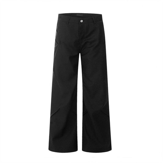 Loose Pure Color Pleated Suit Pants - Stylish & Versatile Casual Wear - Buy Center