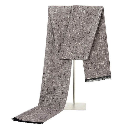 Stylish Men's Brushed Scarf - Trendy Autumn Winter Fashion Accessory - Buy Center