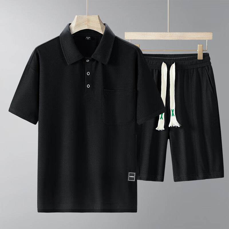 Men's Sports Suit - Short-Sleeved T-Shirt & Shorts Set for Active Lifestyle - Buy Center