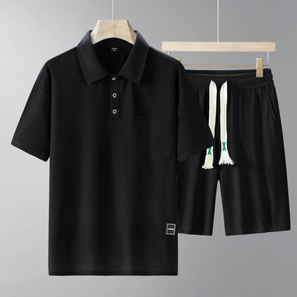 Men's Sports Suit - Short-Sleeved T-Shirt & Shorts Set for Active Lifestyle - Buy Center