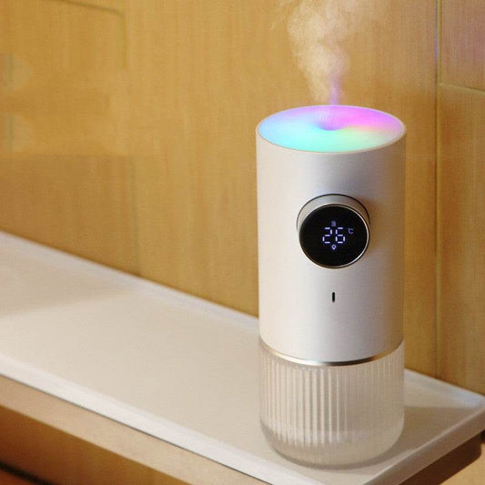 Colorful Atmosphere Lamp Humidifier - USB-C Facial Steamer for Relaxation - Buy Center