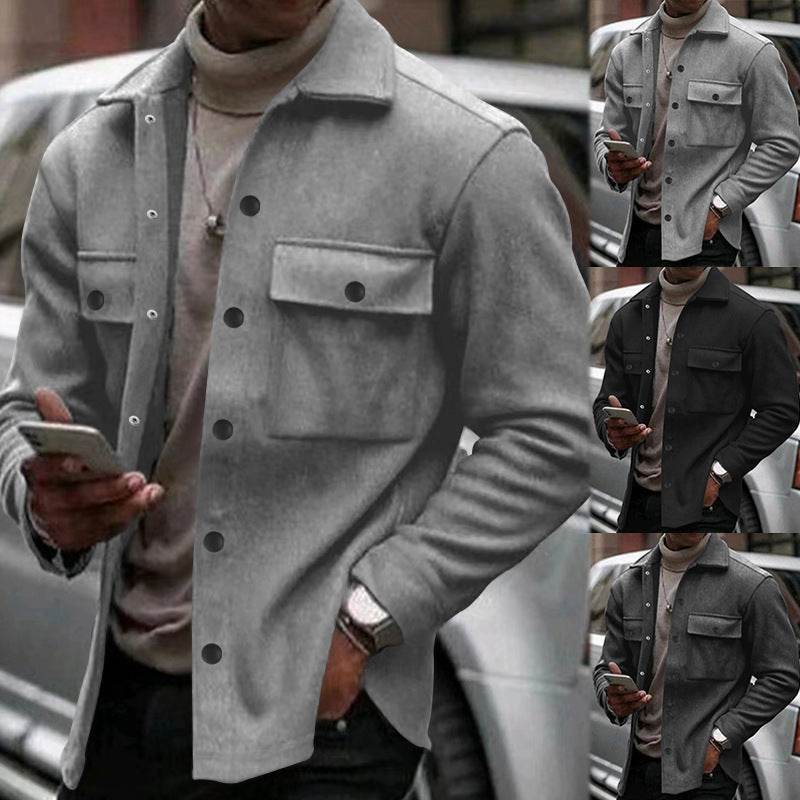Men's Slim Fit Jacket - Stylish Cotton Blend for Spring & Autumn - Buy Center