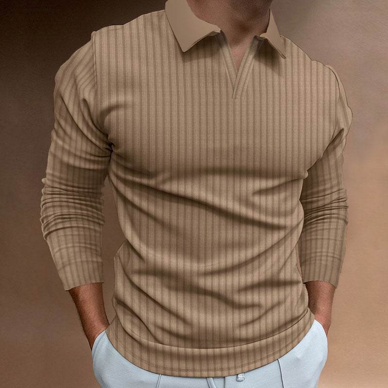 Solid Color Long Sleeve Shirt - Men's Casual & Business Wear 2025 - Buy Center