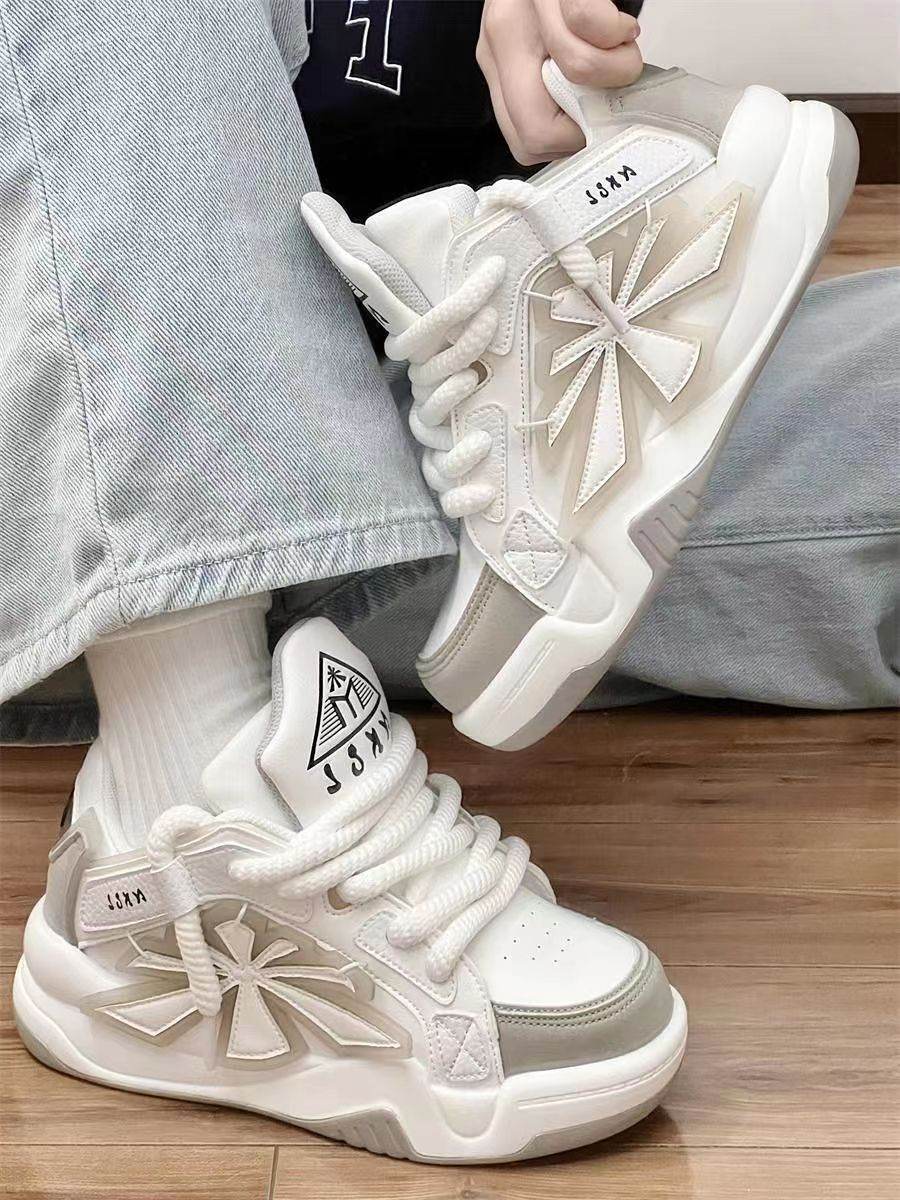 Niche Korean Style Daddy Shoes - Trendy Thick Bottom Casual Vulcanize Footwear - Buy Center