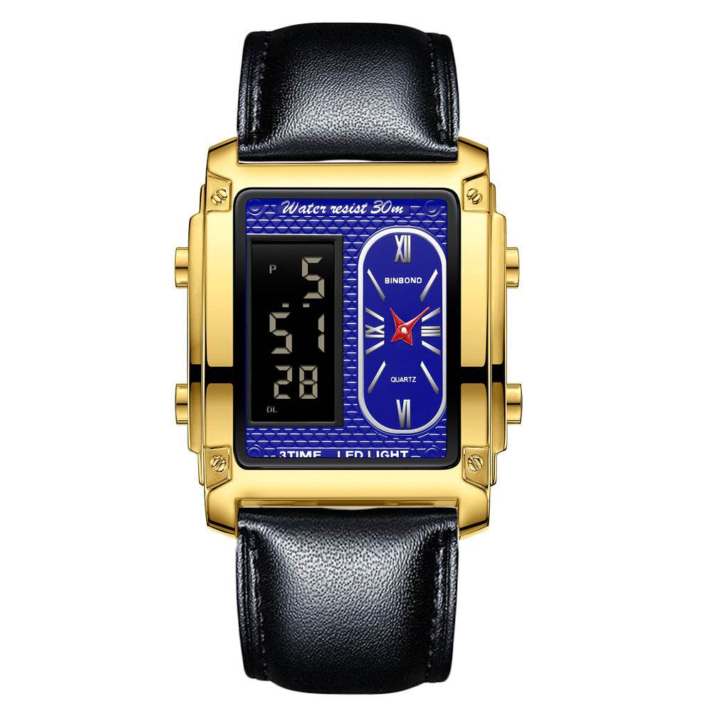 Men's Creative Steel Belt Digital Watch - Waterproof & Multi-Functional Style - Buy Center