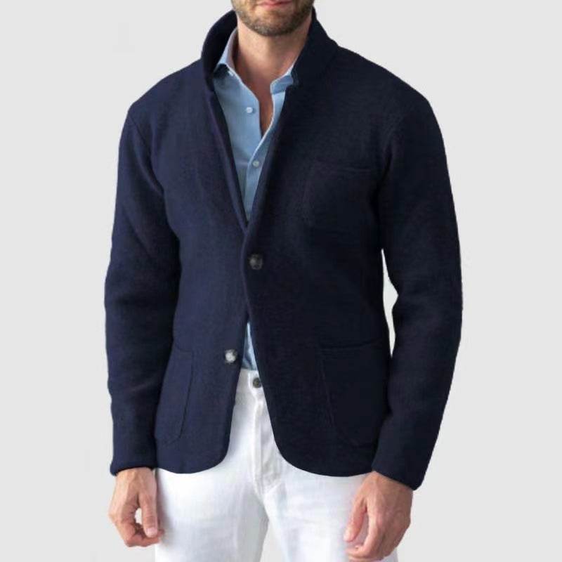 Buycenter Slim Stand Collar Jacket - Cotton Blend, Stylish & Comfortable - Buy Center