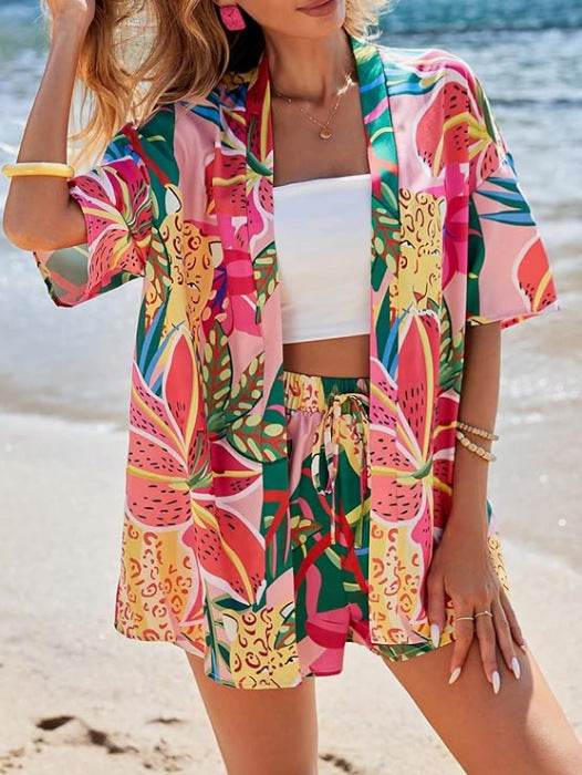 Women's Boho 2-Piece Shirt - Hand-Painted Casual Style for 2025 - Buy Center