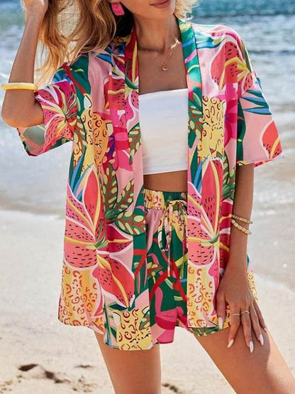 Women's Boho 2-Piece Shirt - Hand-Painted Casual Style for 2025 - Buy Center