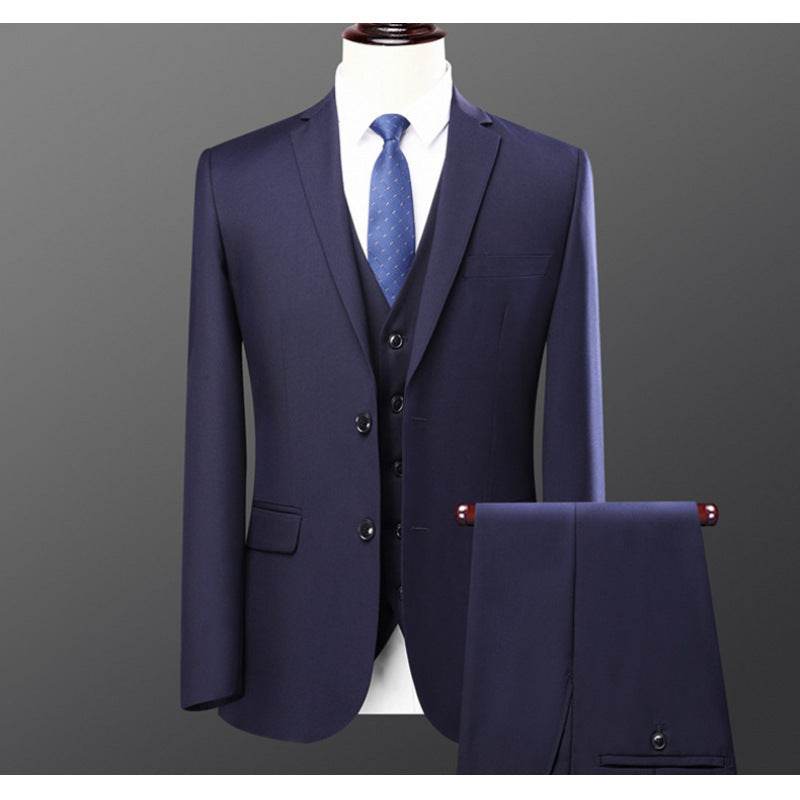 Buycenter Men's Slim Fit Two-Piece Suit Set - Stylish Casual Wedding Attire - Buy Center