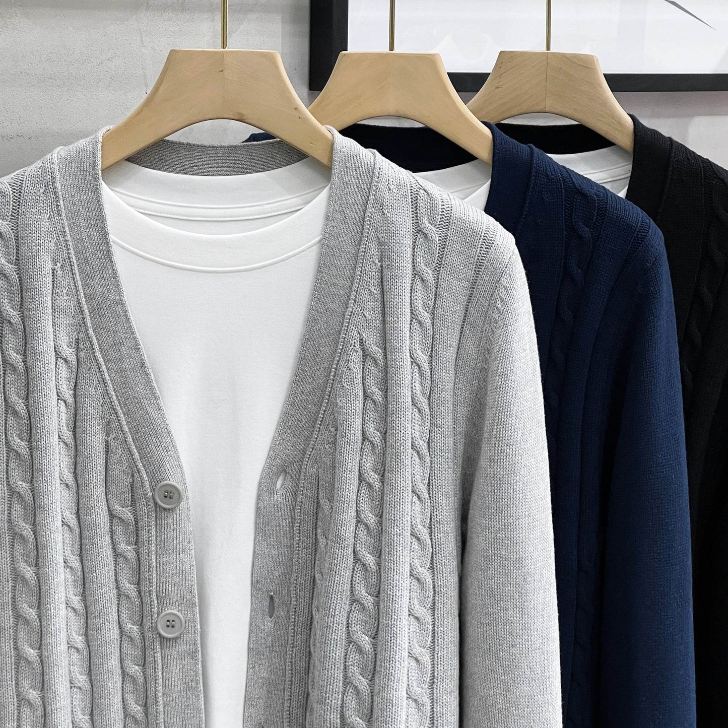 Buycenter Men's Knitted Cardigan - Stylish Autumn & Winter Casual Jacket - Buy Center