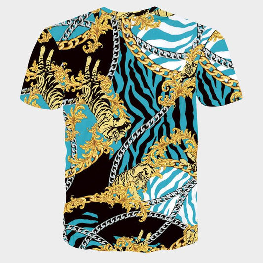 Men's 3D Striped Letter Print T-Shirt - Casual Summer Style 2025 - Buy Center