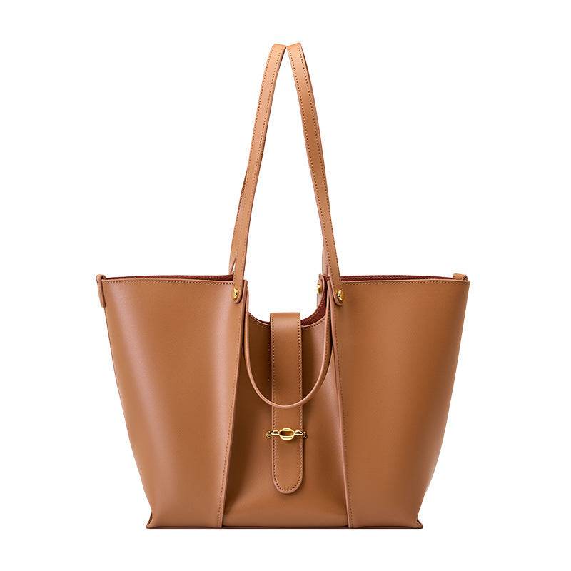 Stylish High-Grade Cowhide Totes - Large Capacity Evening Bag for Women - Buy Center