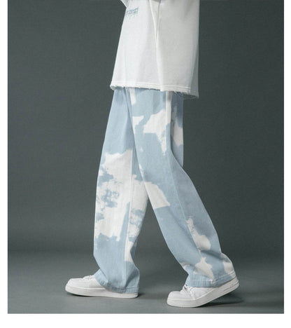 Trendy Tie-Dyed Denim Pants for Boys - Stylish Comfort & Modern Fit - Buy Center