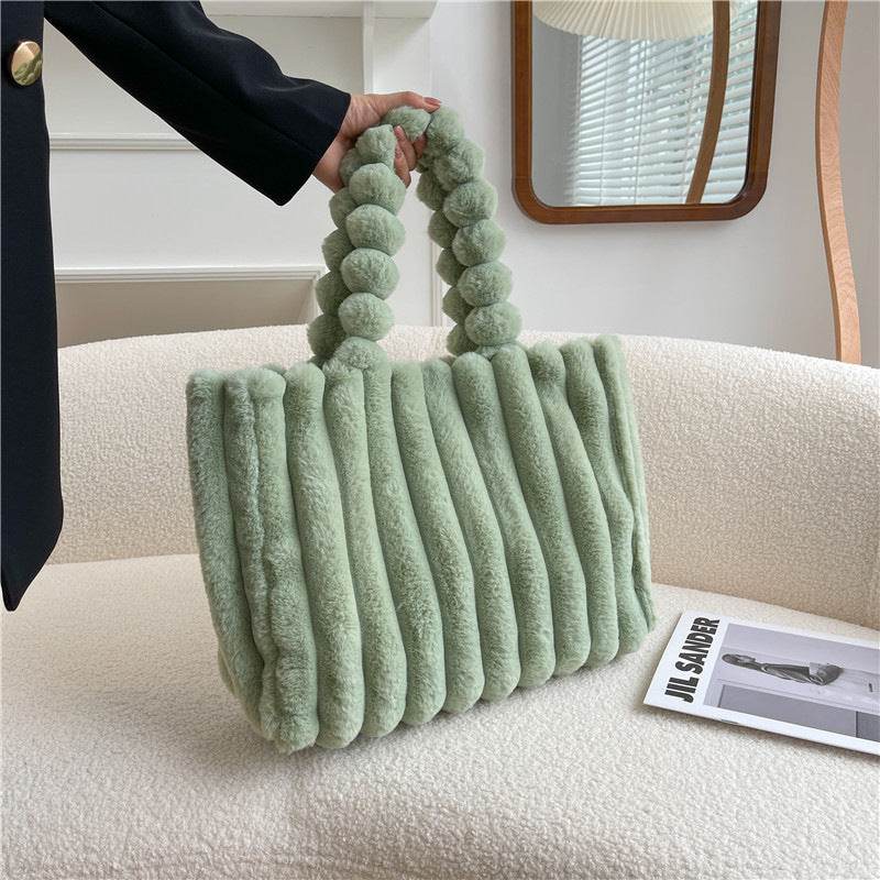 Fashion One Shoulder Plush Bag - Large Capacity Evening Bag for Women - Buy Center