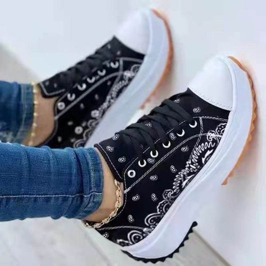 Buycenter Trendy Low-top Platform Canvas Shoes for Women - Stylish & Casual - Buy Center
