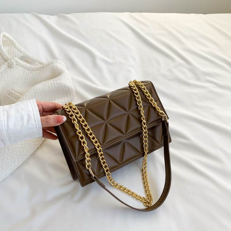 Buycenter Western Style Messenger Bag - Embroidered Rhombus Design - Buy Center
