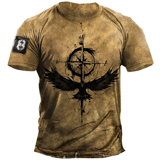 Trendy Men's Casual Loose Short Sleeve T-Shirt - Modern Round Neck Style - Buy Center