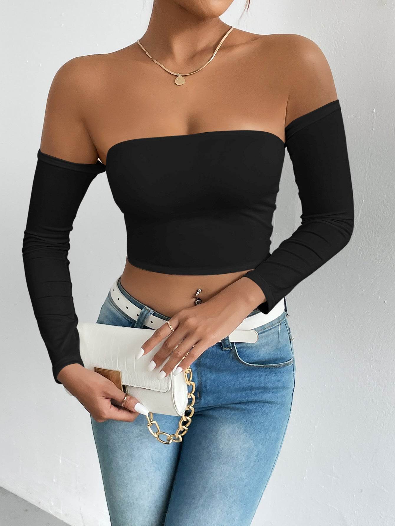 Buycenter European Camisole Blazer - Waist Trimming Slim Fit Top - Buy Center