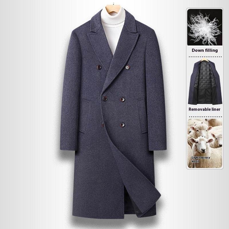 Elegant Double Breasted Wool Coat - Warm Stylish Winter Fashion 2025 - Buy Center