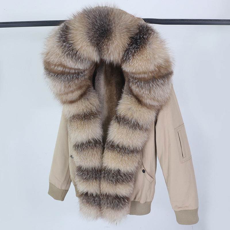 Buycenter Women's Detachable Fur Collar Coat - Stylish and Casual Design - Buy Center