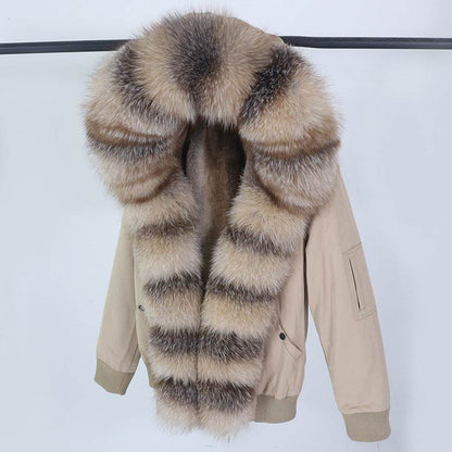 Buycenter Women's Detachable Fur Collar Coat - Stylish and Casual Design - Buy Center