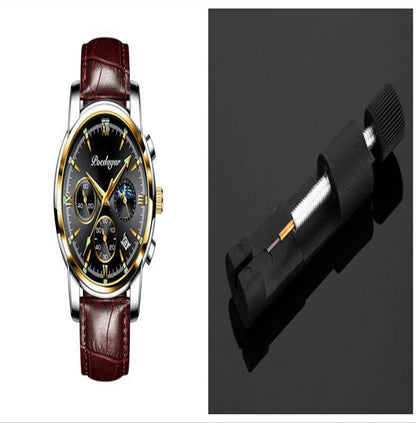 Multifunctional Men's Waterproof Watch - Luminous Quartz Style from Buycenter - Buy Center