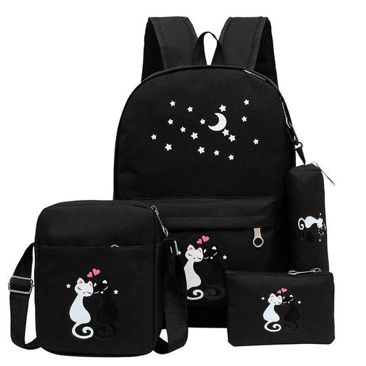 Stylish Children's Cartoon Canvas Bag - Durable & Waterproof for Girls - Buy Center