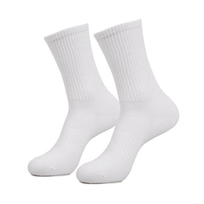 Mid-Calf Combed Cotton Sports Socks - Breathable & Sweat-Absorbent - Buy Center