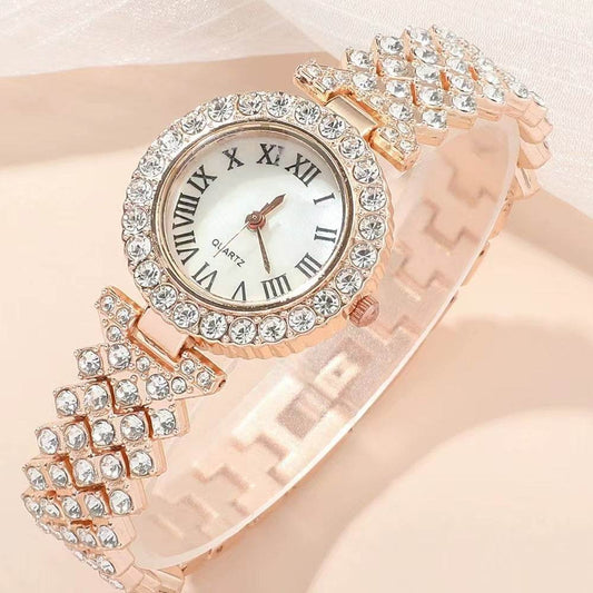Buycenter Women's 6-Piece Diamond Bracelet Watch Set - Luxurious Gift Box - Buy Center