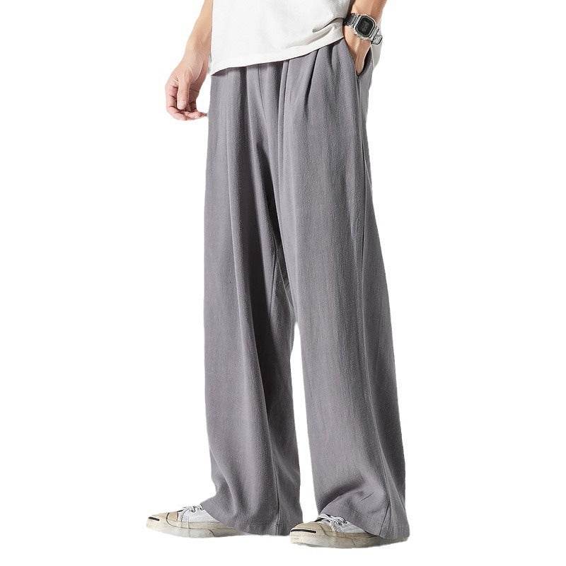 Lightweight Plus Size Harem Pants - Breathable Cotton-Linen Casual Style - Buy Center