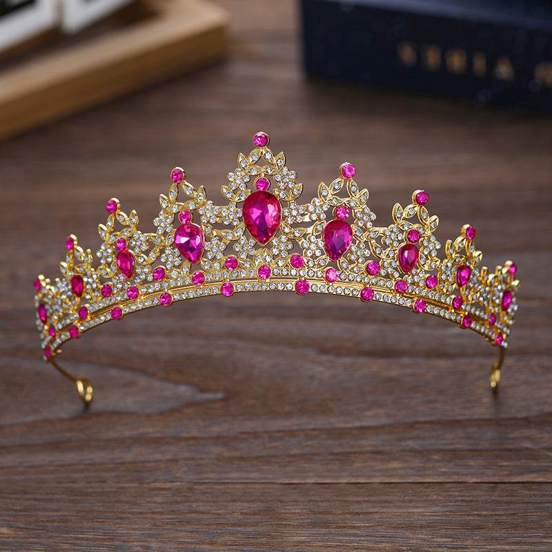 Buycenter Rhinestone Dark Crown - Baroque Halloween Dress-up Accessories - Buy Center