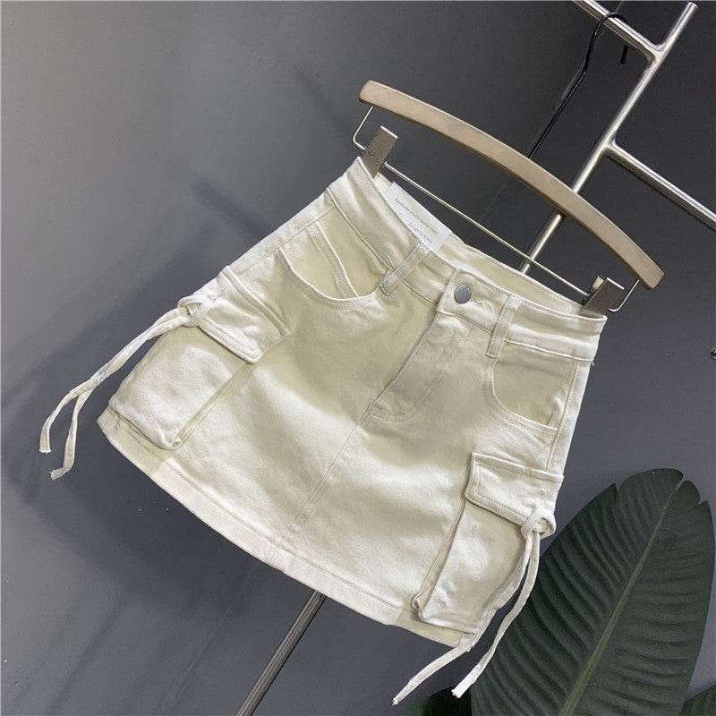 Personalized A-Line Skirt - Three-Dimensional Denim Design in 3 Colors - Buy Center