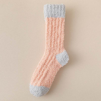 Coral Fleece Women's Thermal Socks - Thick Mid-Calf Cozy Footwear - Buy Center