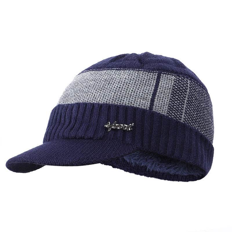 Plus Velvet Bib Hat for Men - Stylish Beret for Autumn & Winter Looks - Buy Center