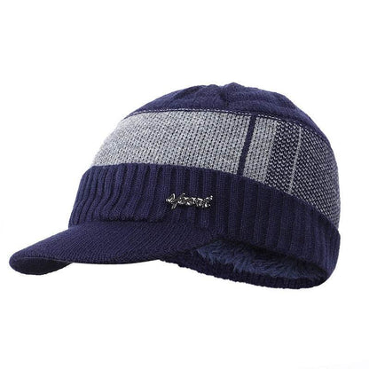 Plus Velvet Bib Hat for Men - Stylish Beret for Autumn & Winter Looks - Buy Center