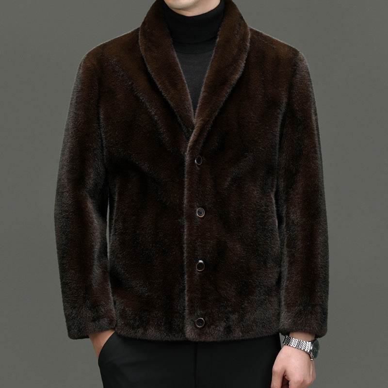 Elegant Padded Coat with Fur Top - Loose Fit & Side Pocket for Comfort - Buy Center