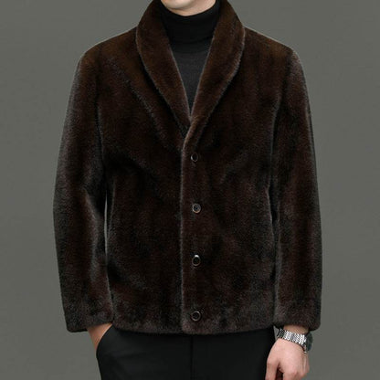 Elegant Padded Coat with Fur Top - Loose Fit & Side Pocket for Comfort - Buy Center