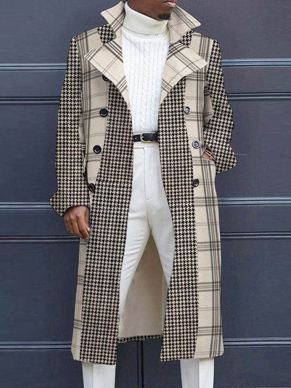 Men's Woolen Trench Coat - Stylish Stand Collar for Winter Fashion 2025 - Buy Center