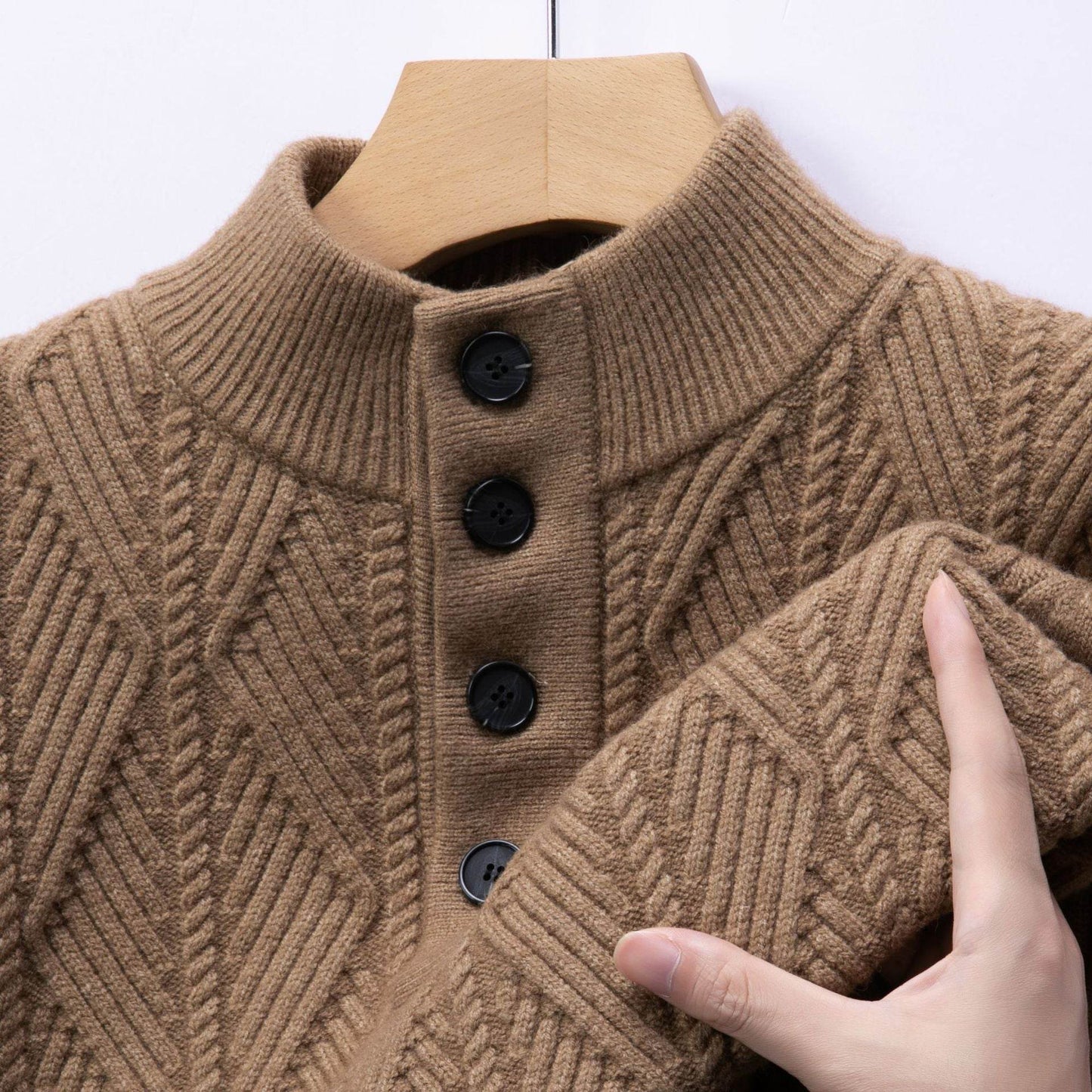 Buycenter Men's Warm Fashion Sweater - Trendy Pullover in 2025 Styles - Buy Center