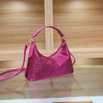 Stylish Rhinestone Tote - Large Capacity Dinner Clutch Bag for Women - Buy Center