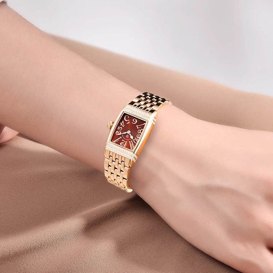 Buy Center Women's Quartz Watch - Diamond Accents & Stainless Steel Elegance - Buy Center