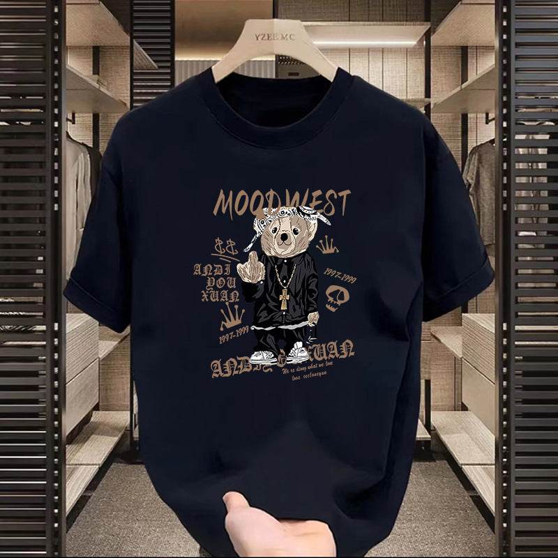 Buycenter High Street Printed Motorcycle T-Shirt - Short Sleeve for Casual Style - Buy Center