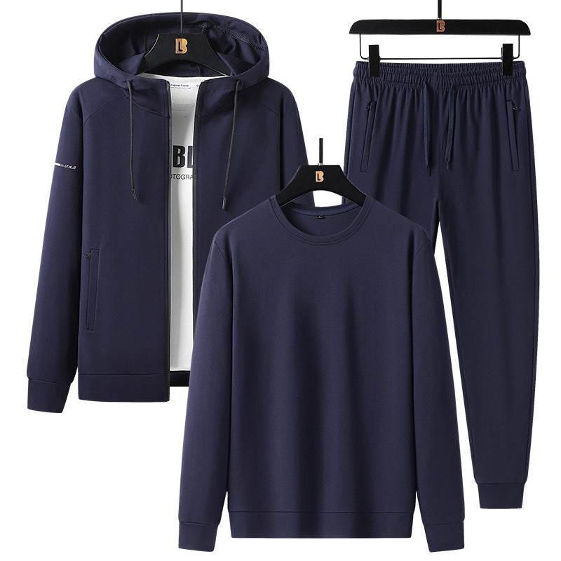 Men's Sports Leisure Suit - Trendy Cotton Blend for Spring & Autumn - Buy Center