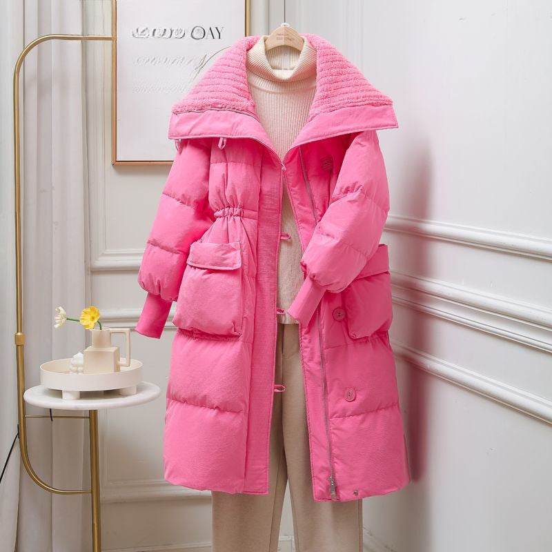 Trendy Women's Large Lapel Padded Jacket - Stylish Cotton Outerwear 2025 - Buy Center