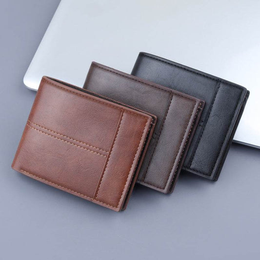 Stylish Men's Short Clip Coin Purse - Elegant Wallet for Daily Use - Buy Center