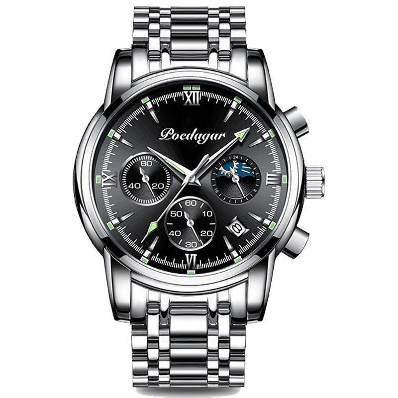 Multifunctional Men's Waterproof Watch - Luminous Quartz Style from Buycenter - Buy Center