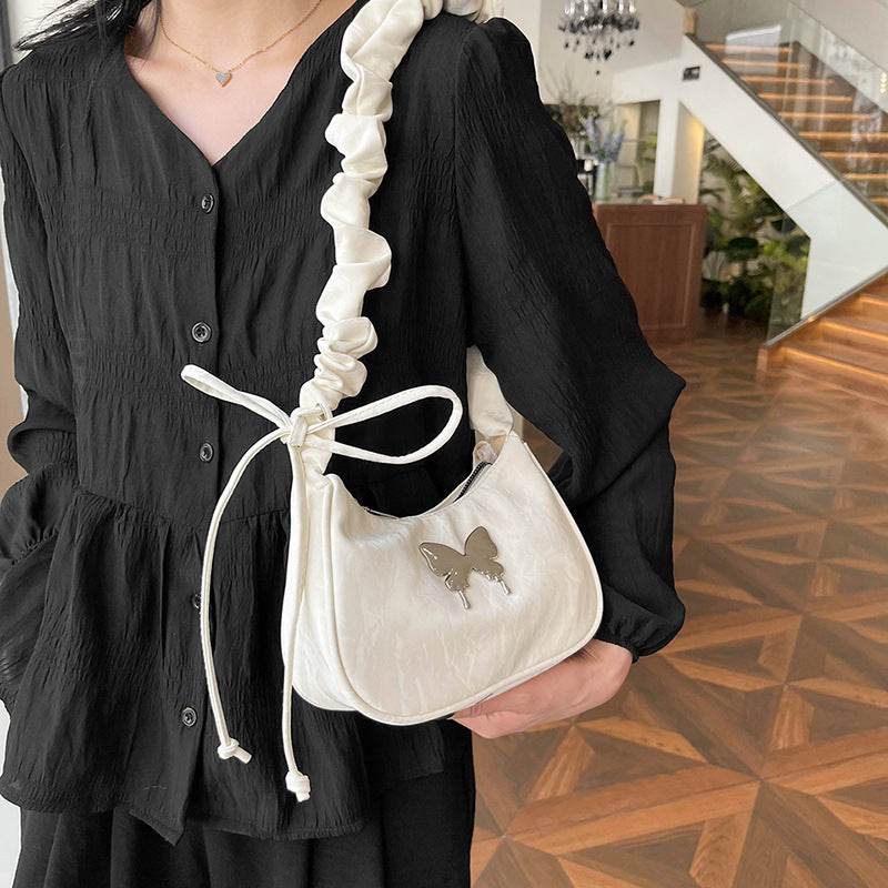Buycenter Casual Crossbody Bag - Bow Design, Soft PU Material - Buy Center